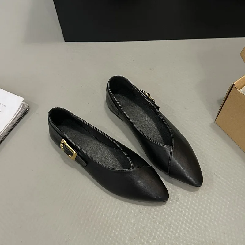 

Low Heel Pointed Toe Single Shoes Women's New 2026 New Flats