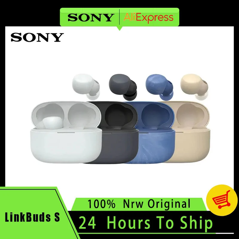 Sony LinkBuds S Truly Wireless Noise Cancellation Earbuds Hi-Res Audio & 360 Reality Audio Up to 20Hrs IPX4 Earphones WF-LS900N