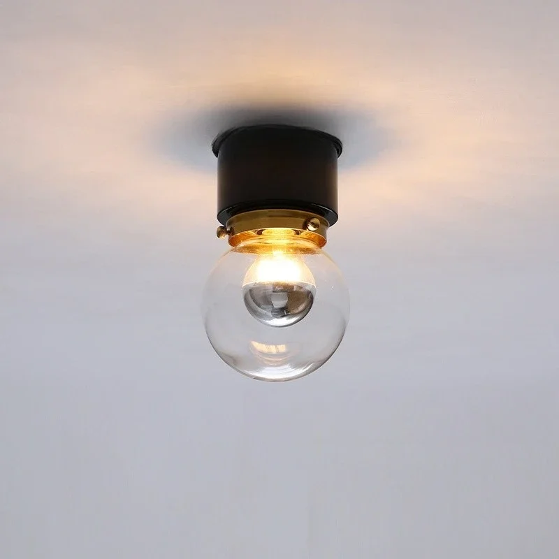 

American glass retro lantern corridor light in the antique nostalgic entry light