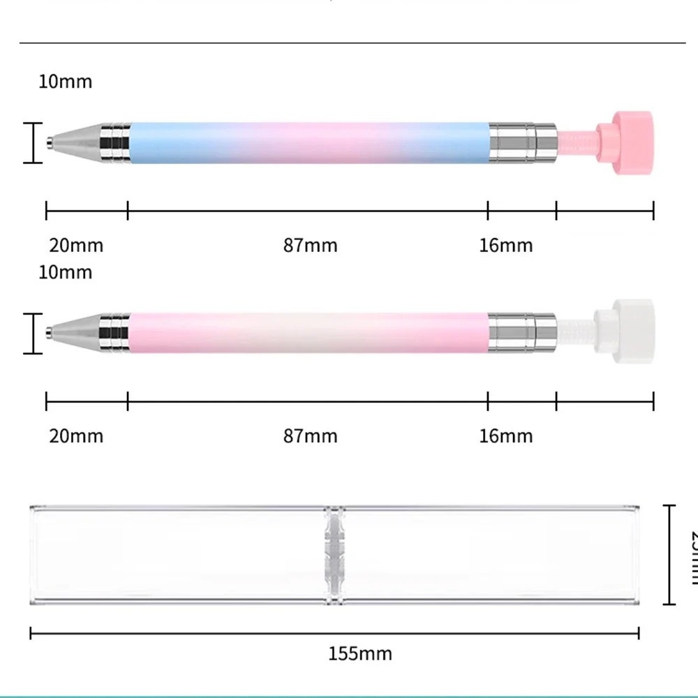 Buy in Bulk Pay One Shipping Fee Only Small Stuffs Diamond Picking Pen with Wax Ready to Use Refillable Wax Design Rotating