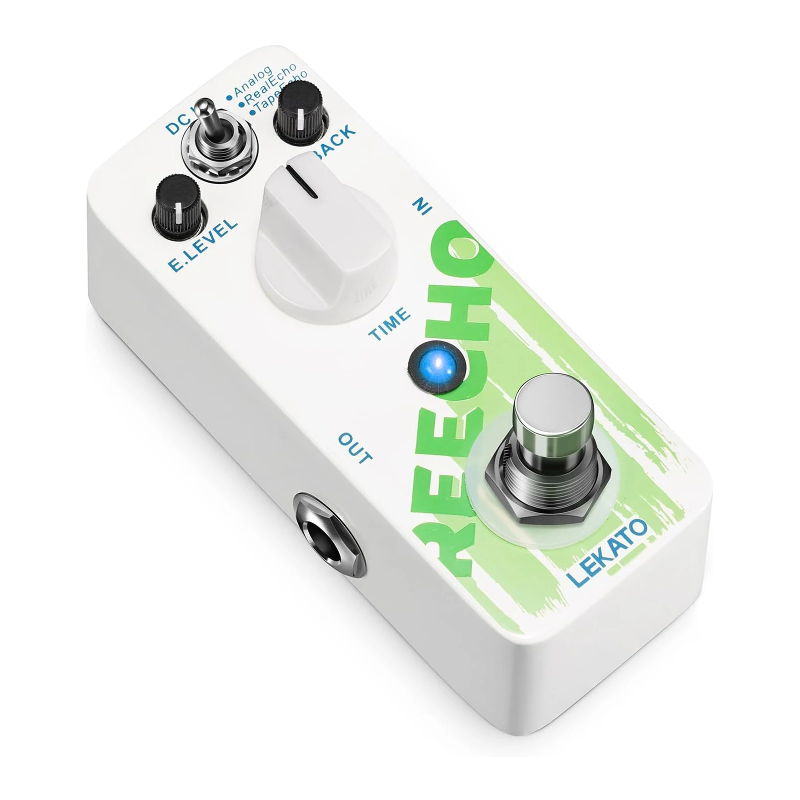 

Lekato Delay Pedal Analog Delay Guitar Pedal with 3 Delay Modes Mini Effect Pedals for Electric Guitar Dc 9V True Bypass