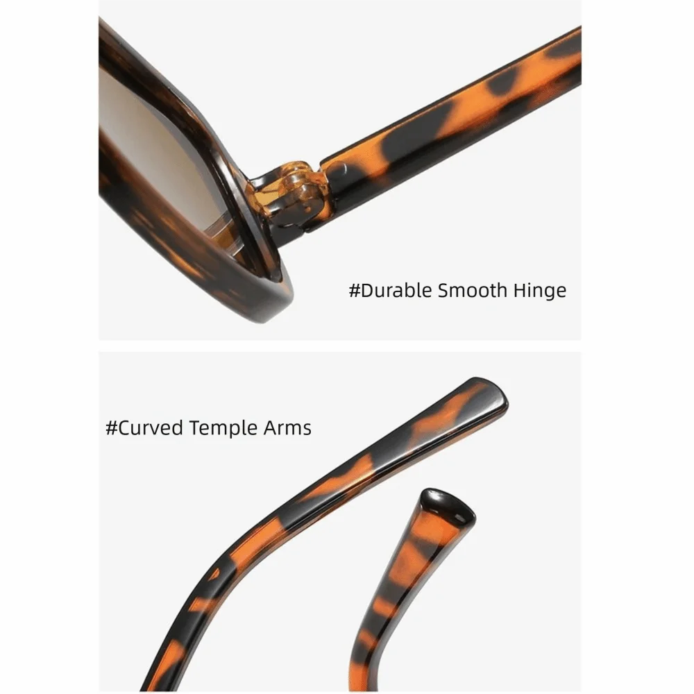 Elegant Anti UV Square Frame Sunglasses Korean Stylish Scratch Resistant Shades Eyewear Street Photography Women Eyewear Unisex