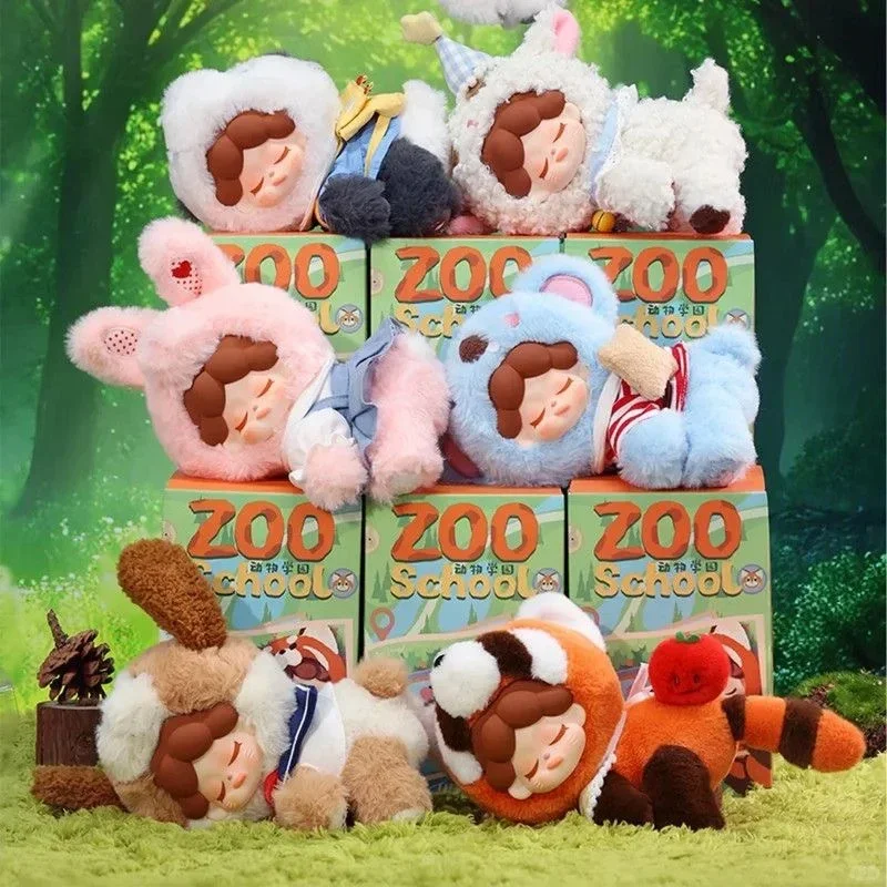 Wendy Animal Academy Series First Generation Plush Blind Boxkeychain Bag Pendant Girl Birthday Gift Ornament Surprise Box