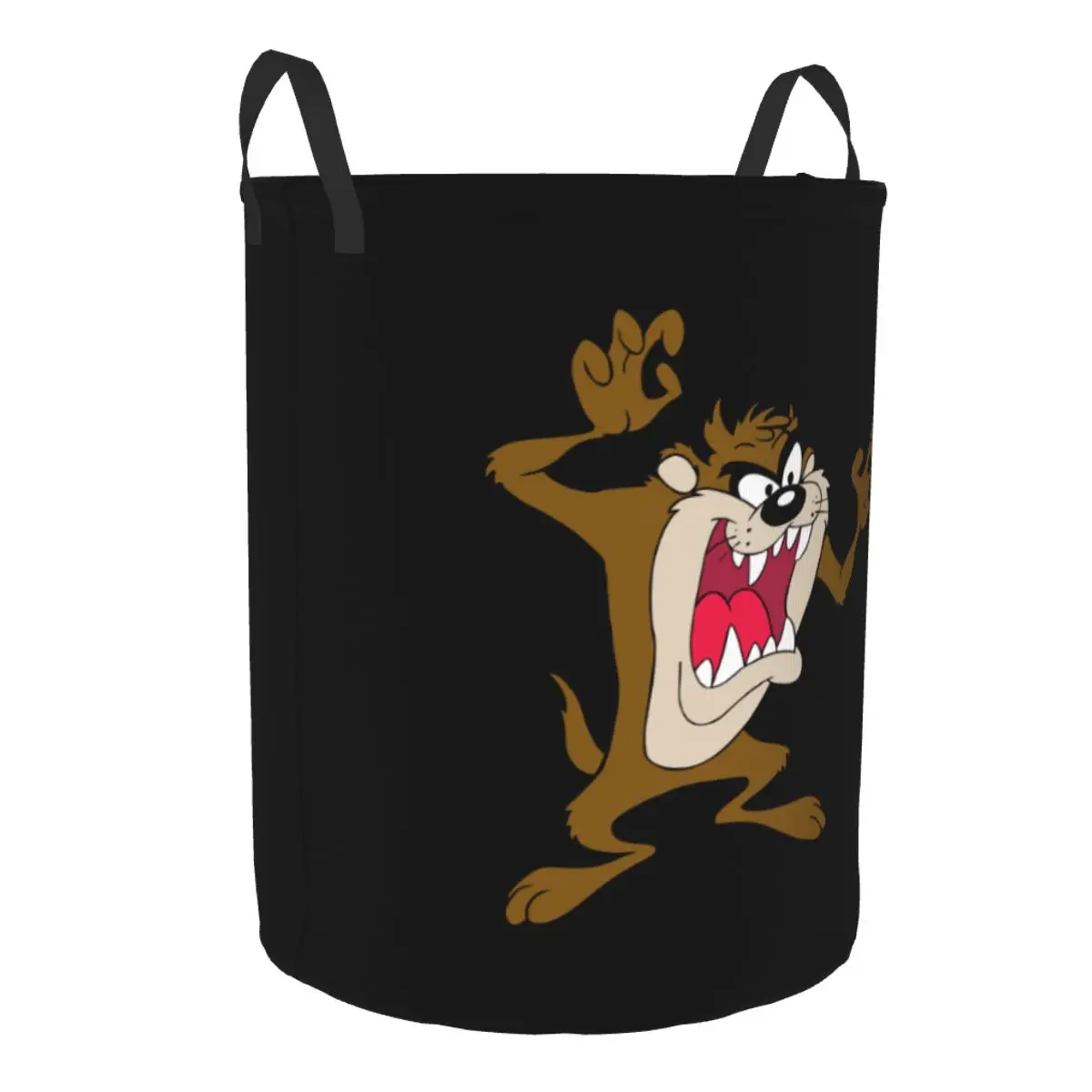 Tasmanian Devil Laundry Basket Collapsible Cartoon Taz Comic Wild And Crazy Clothing Hamper Toys Organizer Storage Bins