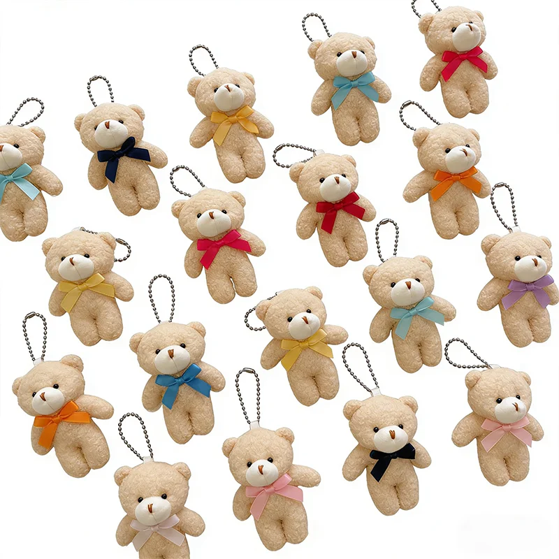 30/20/10 Stück Mini-Teddybären, kleine weiche Plüsch-Teddybären, Plüschbären in Großpackung für Geburtstagsfeier-Dekoration, Gastgeschenke, Taschenanhänger, Schlüsselanhänger – Detail 12