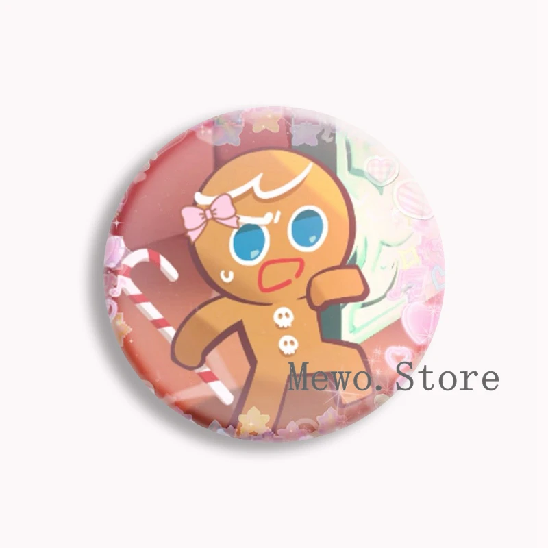 Hot Game Cookie\'s Character Anime Soft Button Pin Ginger Brave Latte Espresso Green Tea Mousse Cookie Brooch Badge Kids Gifts