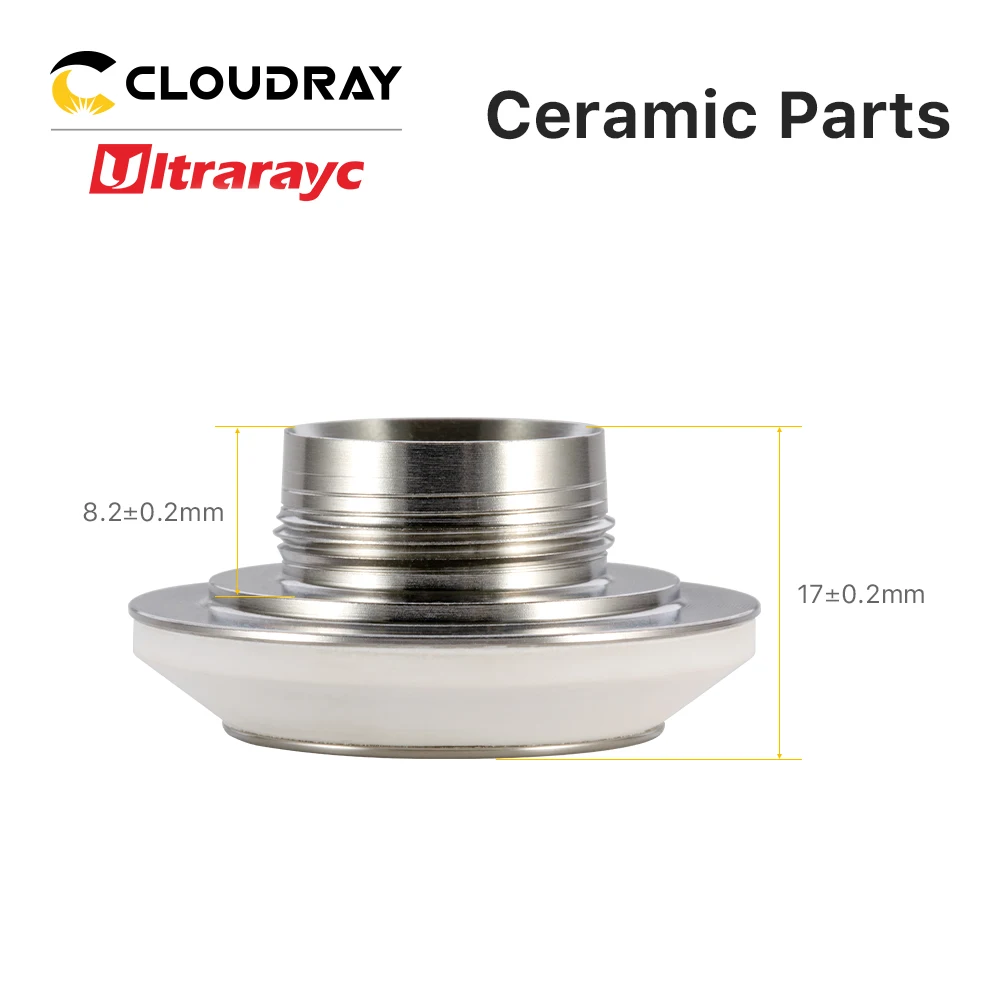 1/5/10/50Pcs/Lot Laser Ceramic M11 Thread Diameter 35mm Nozzle Holder Ceramic Rings for HIGHYAG Fiber Laser Cutting Head