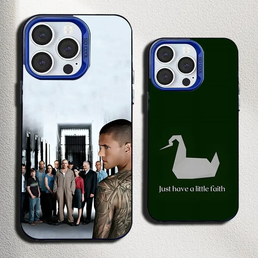 

W-Wentworth Miller M-Michael Scofield Phone Case For iPhone 16,15,14,13,12,11,Mini,Pro,SE,MAX Blue Matte Silicone Cover