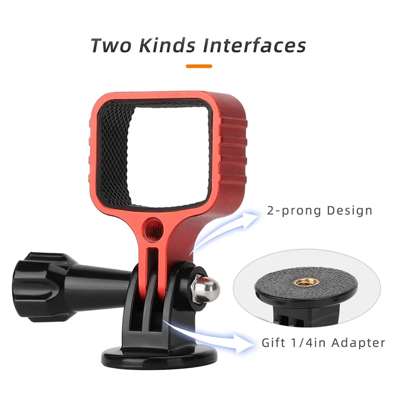 ZIZI For OSMO POCKET3 Metal Multi-Function Convenient Expansion Adapter Head Camera Fixed Bezel Bracket Parts Black