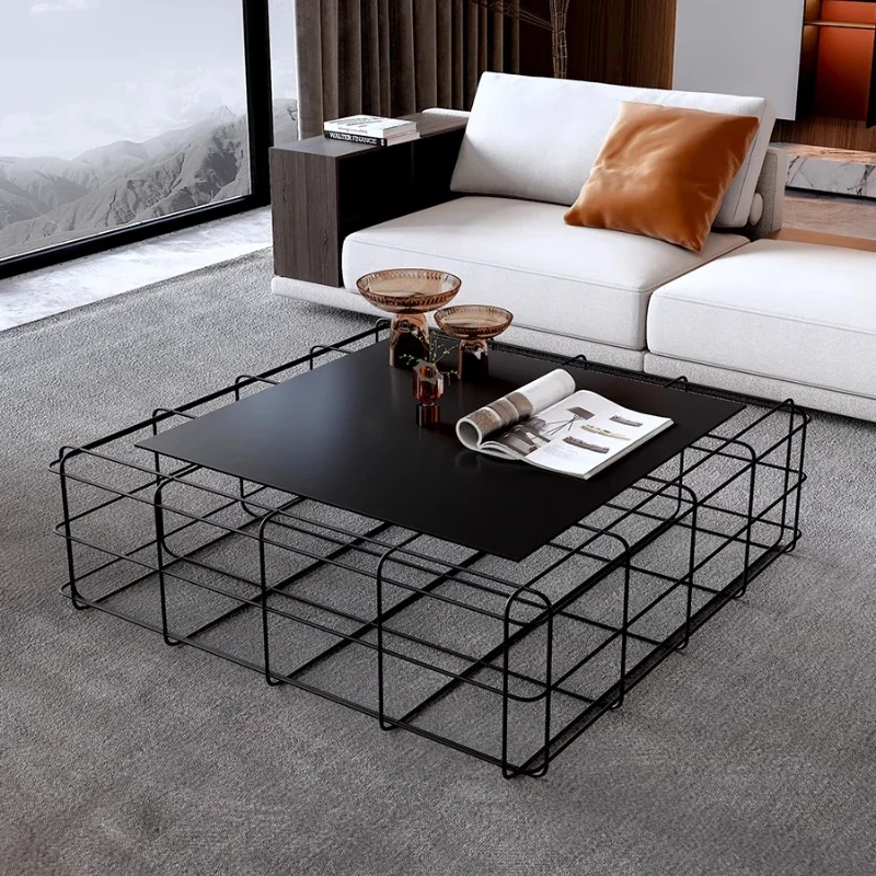 

Modern Simple Coffee Table Aesthetic Metal Decoration Minimalist Coffee Table Decoration Industrial Couchtisch Patio Furniture