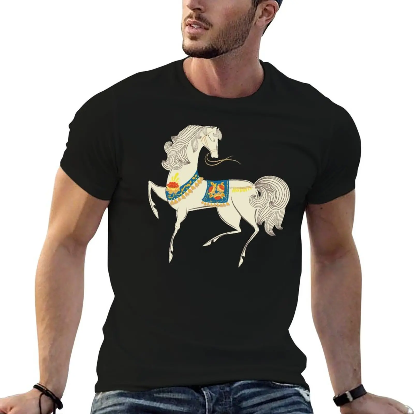 

Dancing Horse T-Shirt t shirt man cotton man t shirts graphic T-Shirt