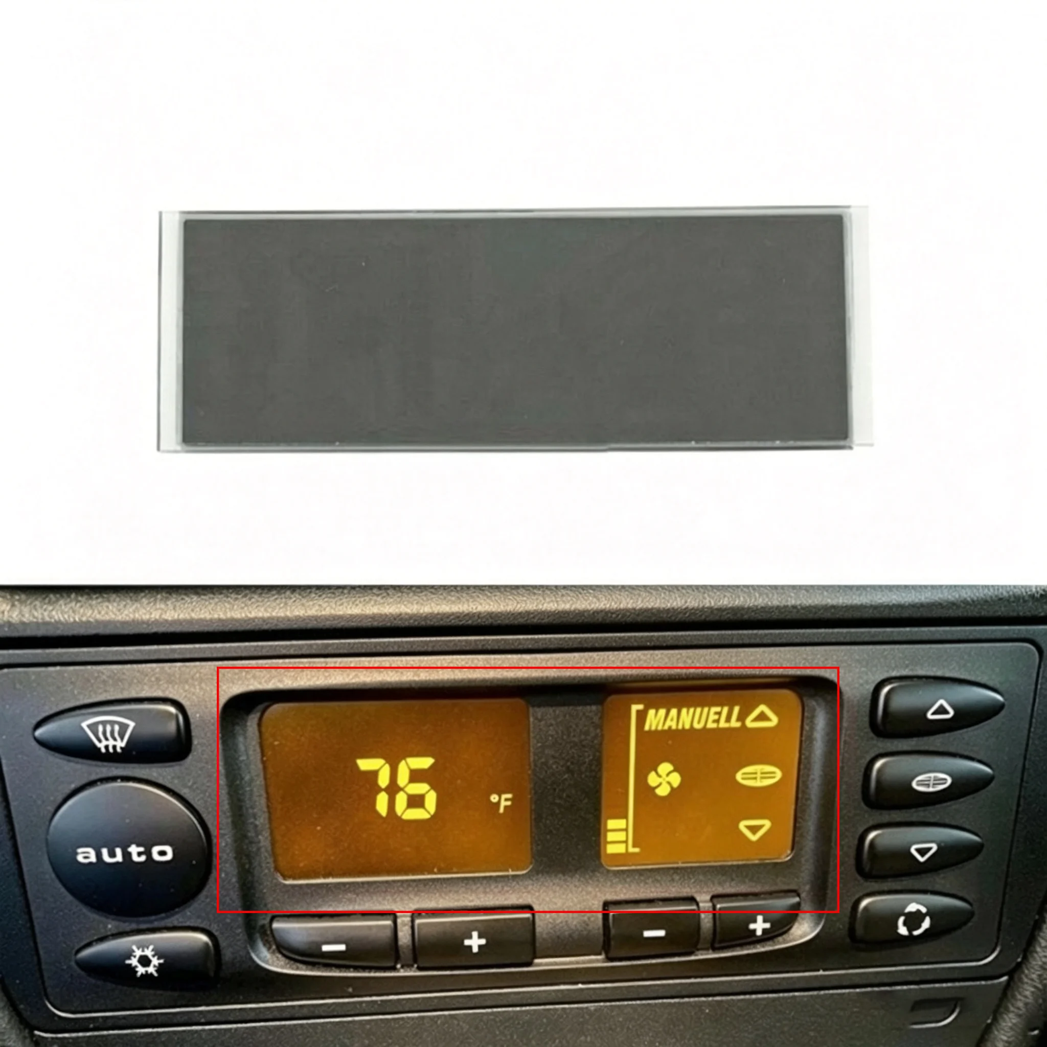 Digital Heater Climate Control Unit LCD Screen, Replacement Display for Porsche 911 (996)  Boxster 986 99665310100