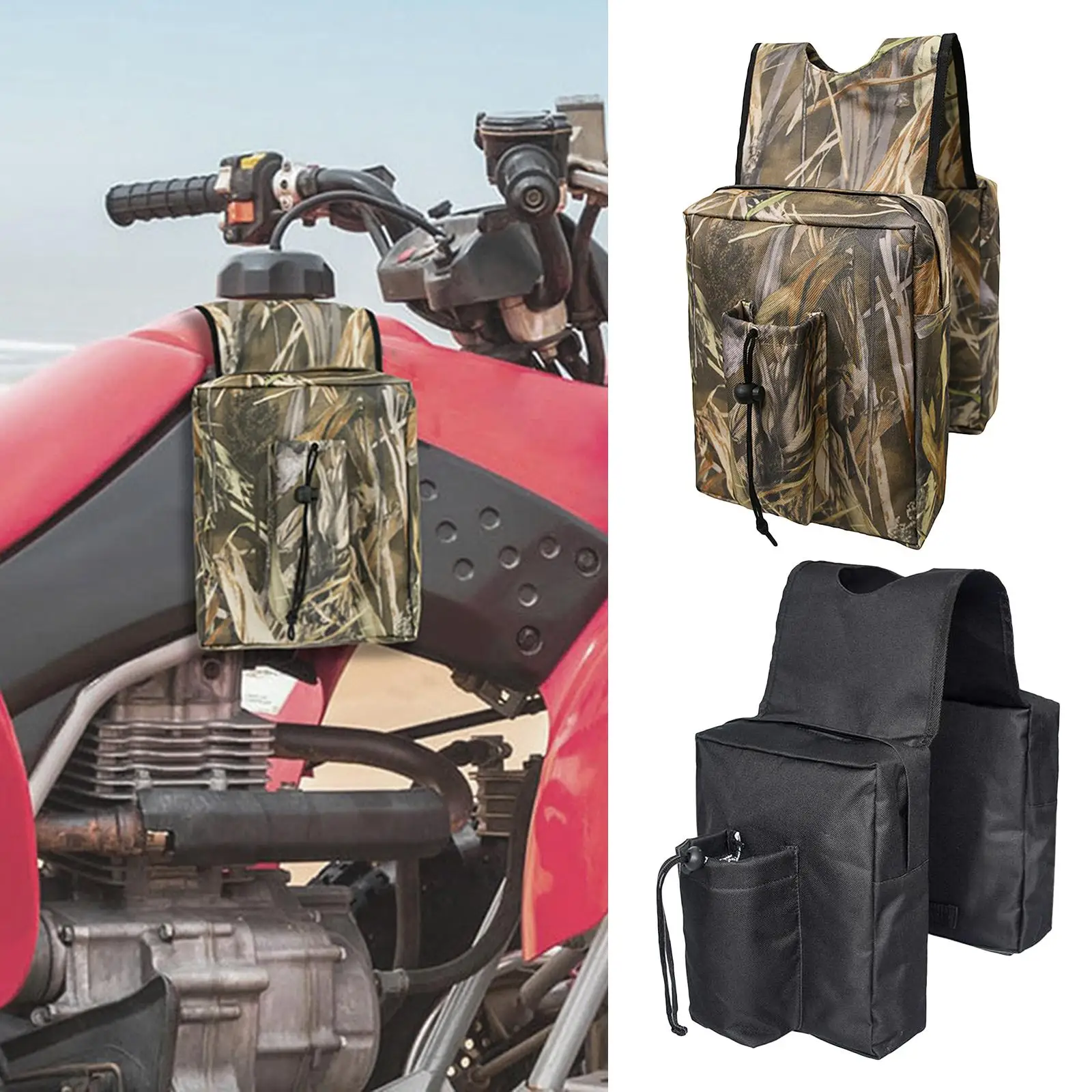 ATV UTV Tank Top Saddle Bag Waterproof Motorcycle Rear Pack Hanging Bag Saddle Bag snowmobile outdoor rear pack storage bag