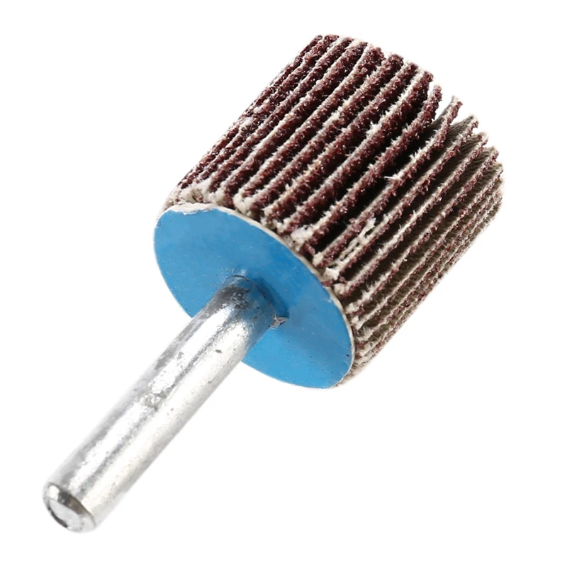 Roue à lamelles de ponçage en oxyde d'aluminium, grain 80, outil de meulage conversif, 20 paquets