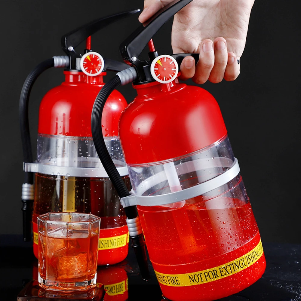 1.5L Beer Wine Drink Dispenser Creative Fire Extinguisher Shape Liquor Dispenser Wine Spirits Beer Beverage Liquor Bar Accessory