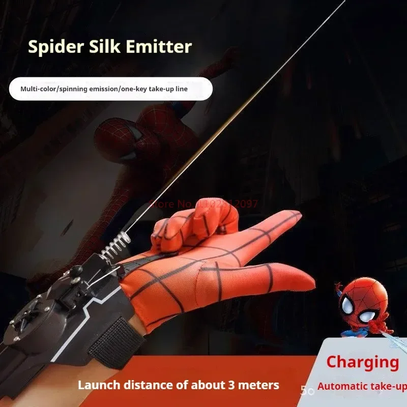 Ml Legends Spiderman Web Shooters Toys Spider Man Wrist Launcher Cosplay Peter Parker Accessories Props Gloves For Children Gift