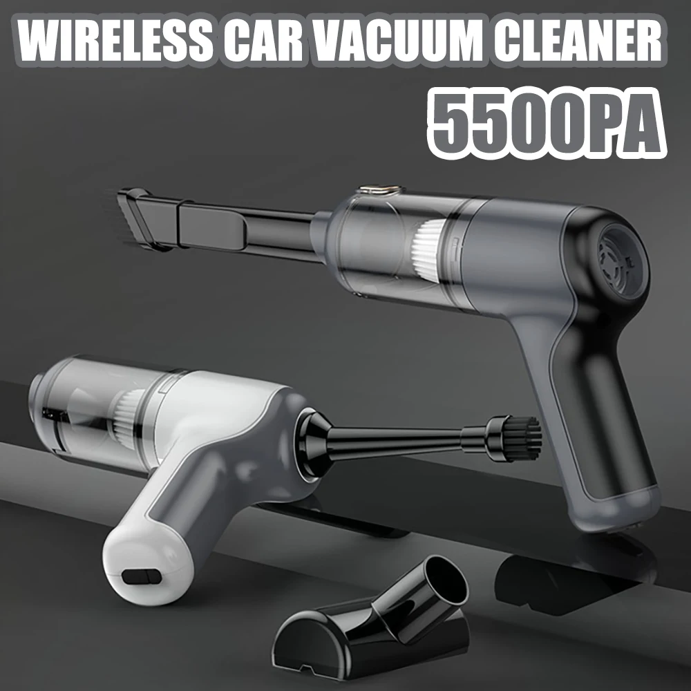

5500PA Vacuum Cleaner Portable Wireless Super High Powerful Wet Dry Dual Use Portable Large Suction Hand Vacuum Cleaner For Car