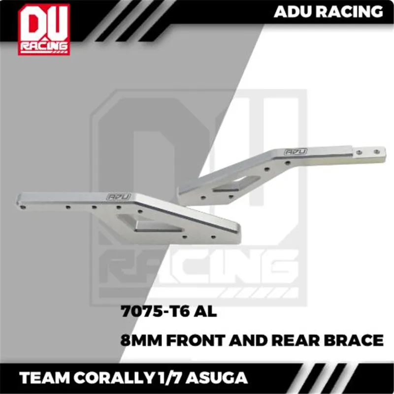 ADU RACING 7075-T6 AL CNC 2PCS FRONT AND REAR Braces For 1/7 ASUGA XLR6S RC Car