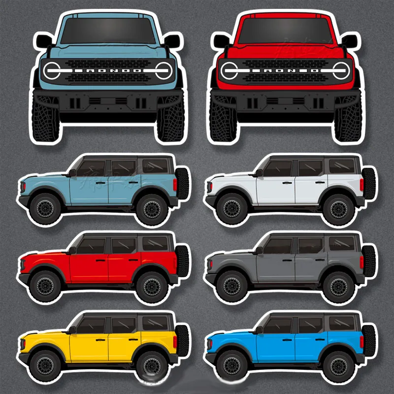 Car Styling Vinyl Stickers for Vehicle Model Bronco LeBron Decal Auto Trunk Side Body Decoration