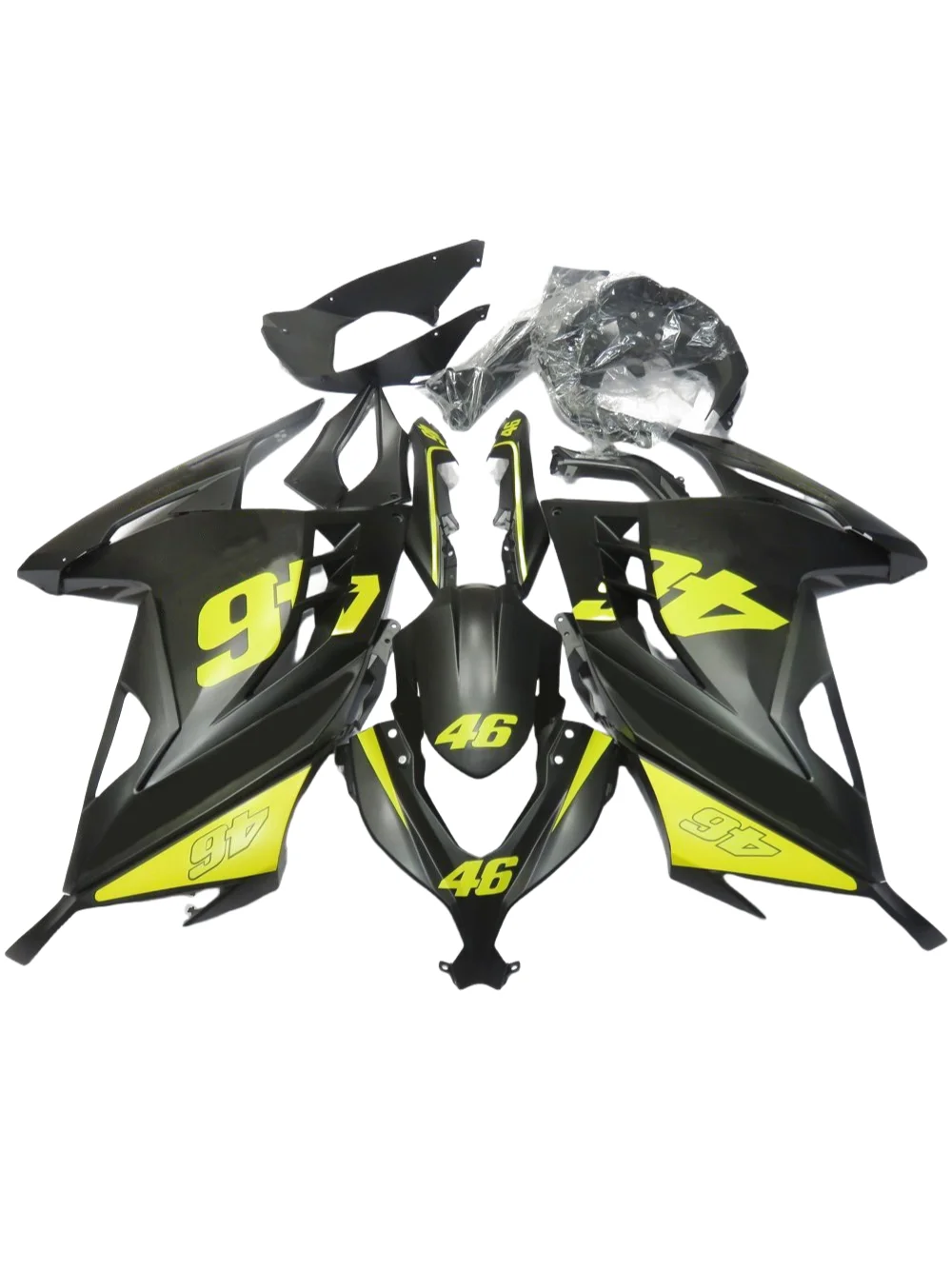 Black yellow Fairing Kits For Kawasaki ZX300R 2013 - 2015 Black Yellow Plastic Fairings EX300 15 13 14 ABS Fairing Ninja 300