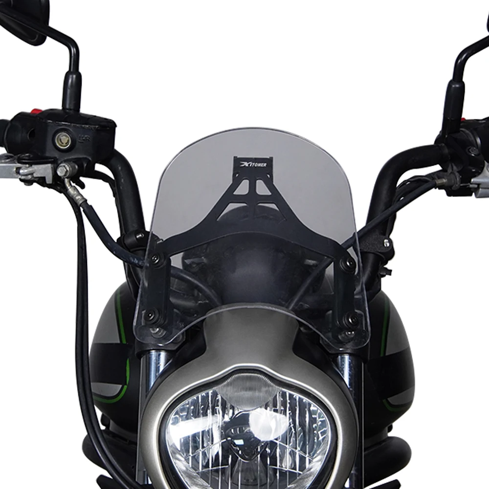 Windshield Protector Fit For Kawasaki Vulcan S 650 VN650 2015-2022 2023 2024 GPS Mount Navigation Bracket Motorcycle Windscreen