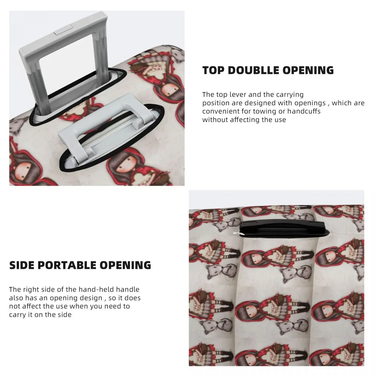 Защитный чехол для чемодана Santoro Gorjuss, эластичные защитные чехлы для дорожного багажа на 18-32 дюйма