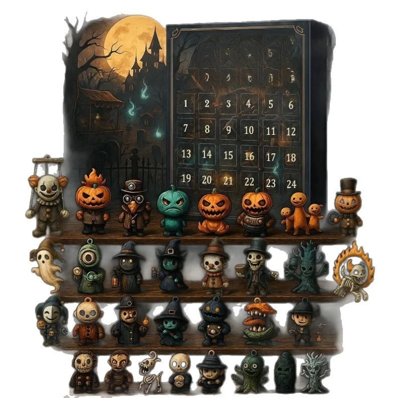 

Nights of Fear Halloween Countdown Box and Statues
