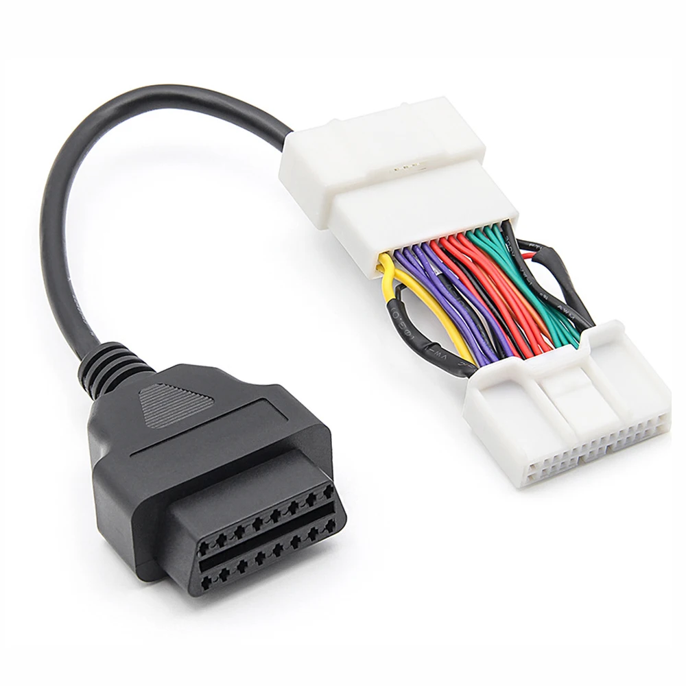 For Te-sl-a 12/20/26pin to 16pin Male Female OBD2 Cable Connector Model 3 Model Y OBD 2 OBDII Diagnostic Tool Auto Adapter