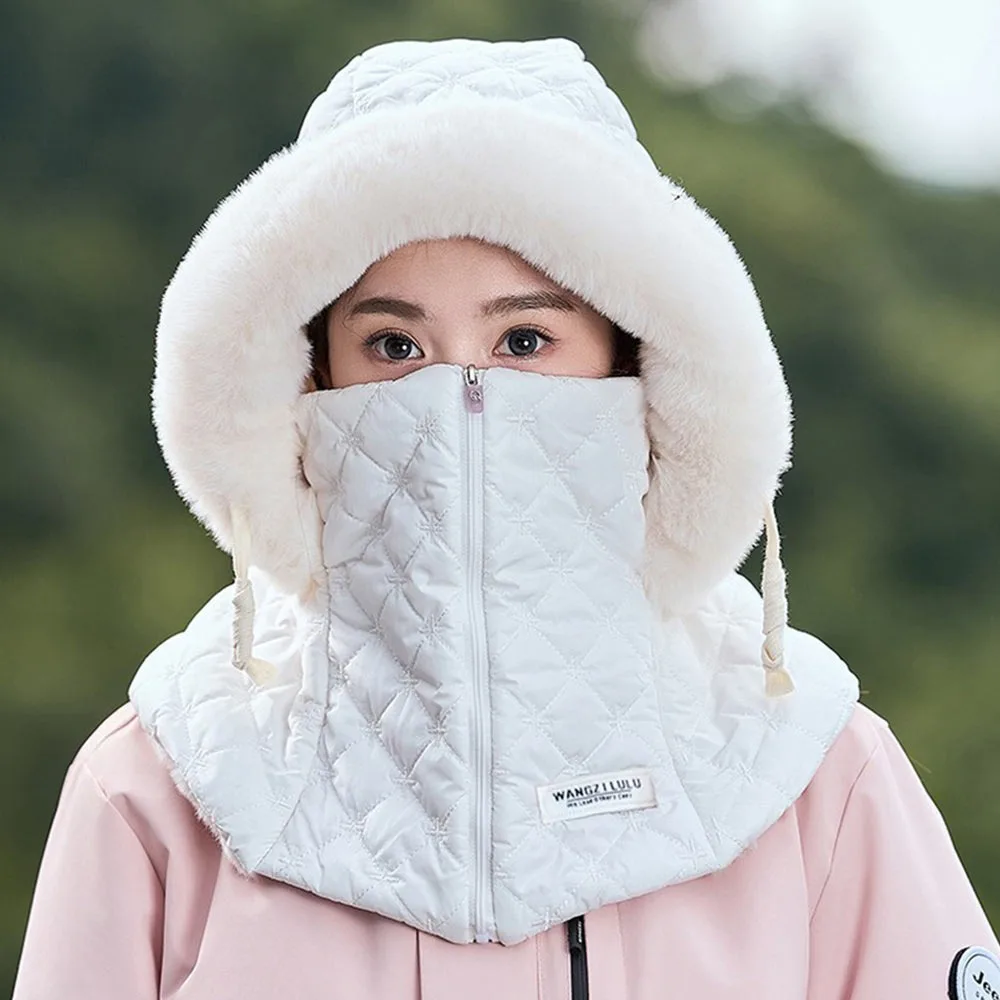 

Creative Windproof Riding Warm Hat Thermal Lining Winter Hat Integrated Design Ear Protection Ski Mask Ski Sports