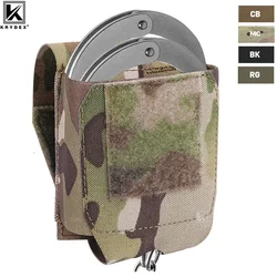 KRYDEX Tactical Handcuff Pouch Case, Waist Belt Storage Bag, Low Profile Cuff Case Holster, Law Enforcement Hutning Gear