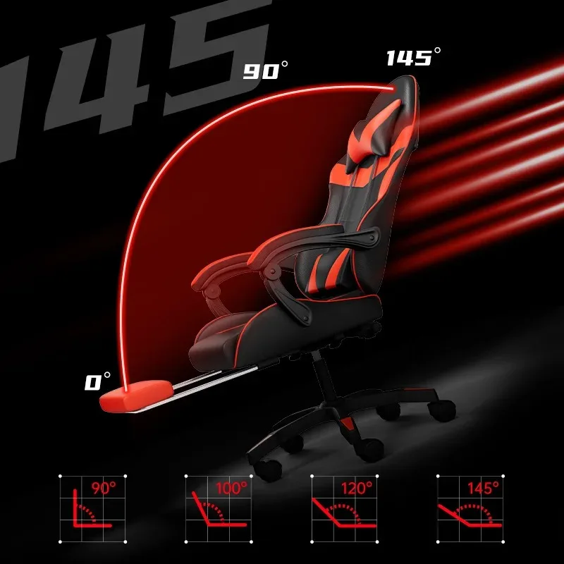 Lights Bluetooth Speaker LED Display Gaming Chair Anchor Chair Massage Chair Gaming Reclining Backrest Chair E-sports Chair view 3