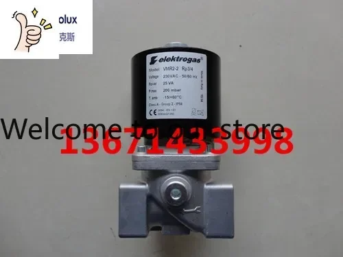 Válvula Solenoide de Gas 2025 VMR2-5 Rp3/4, Válvula Solenoide Elektrogas Electrolux de Italia, 500mbar