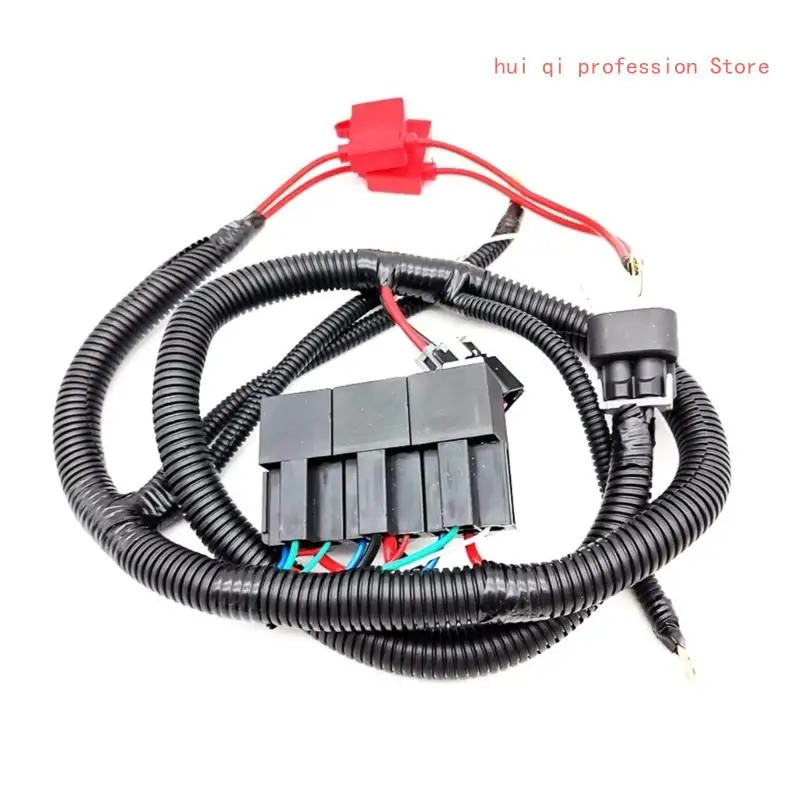 

Durable Plastic Car Double Fan Wiring Connector Harness for 7L5533A226T 1999-2006 Ensure Reliable Circuit Transmission H8WE