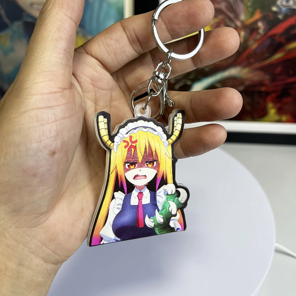 Anime Key ring Kobayashi Miss Kobayashi\'s Dragon Maid Keychain Pendants for Cars,Bags,Etc.(Pls Contact us for Full Catalogs)