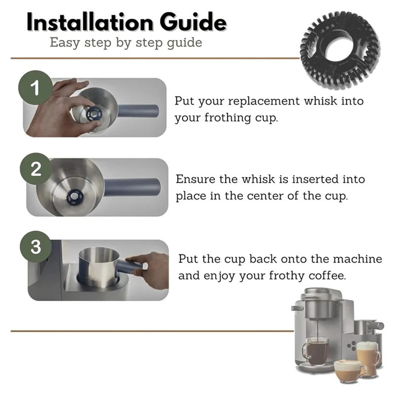 Keurig K-Café Frother 용 홈 쇼핑 Keurig K-Café 및 K-Café 스페셜 에디션 커피 머신 액세서리 1Pc