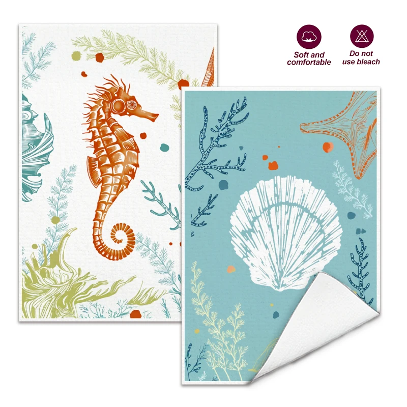 Home Cooking Is The Best - Lot de 2 serviettes de cuisine
