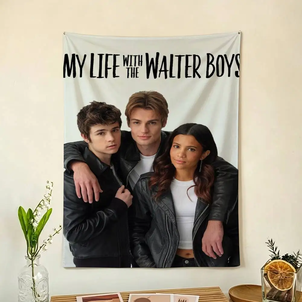 My life with the walter boys Flags Wall Hanging Background Art Banner for Bedroom Home Outdoor Decor