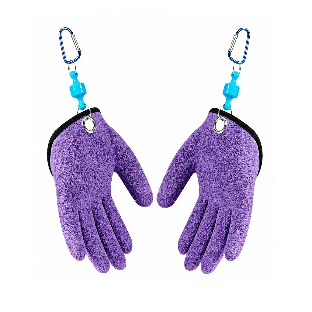 Fishing Catching Gloves Magnet Release Anti-slip Protect Hand From Puncture Scrapes Waterproof Fishing Gloves Fish Accessories