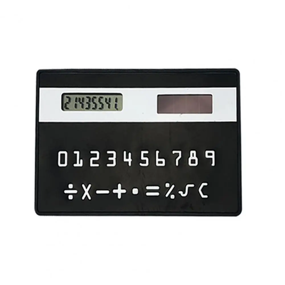 Estudante Calculadora Solar Criativa Tela LCD 8-Digit Display Científico Bolso Mini Calculadora Escola Material de Escritório