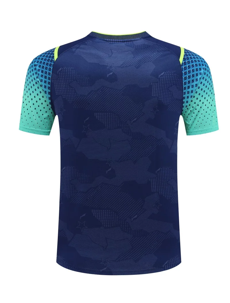 2025 New Table Tennis Sportswear Badminton Short-sleeved Tops Competition Suits T-shirts Breathable Sweat-absorbent Deodorant