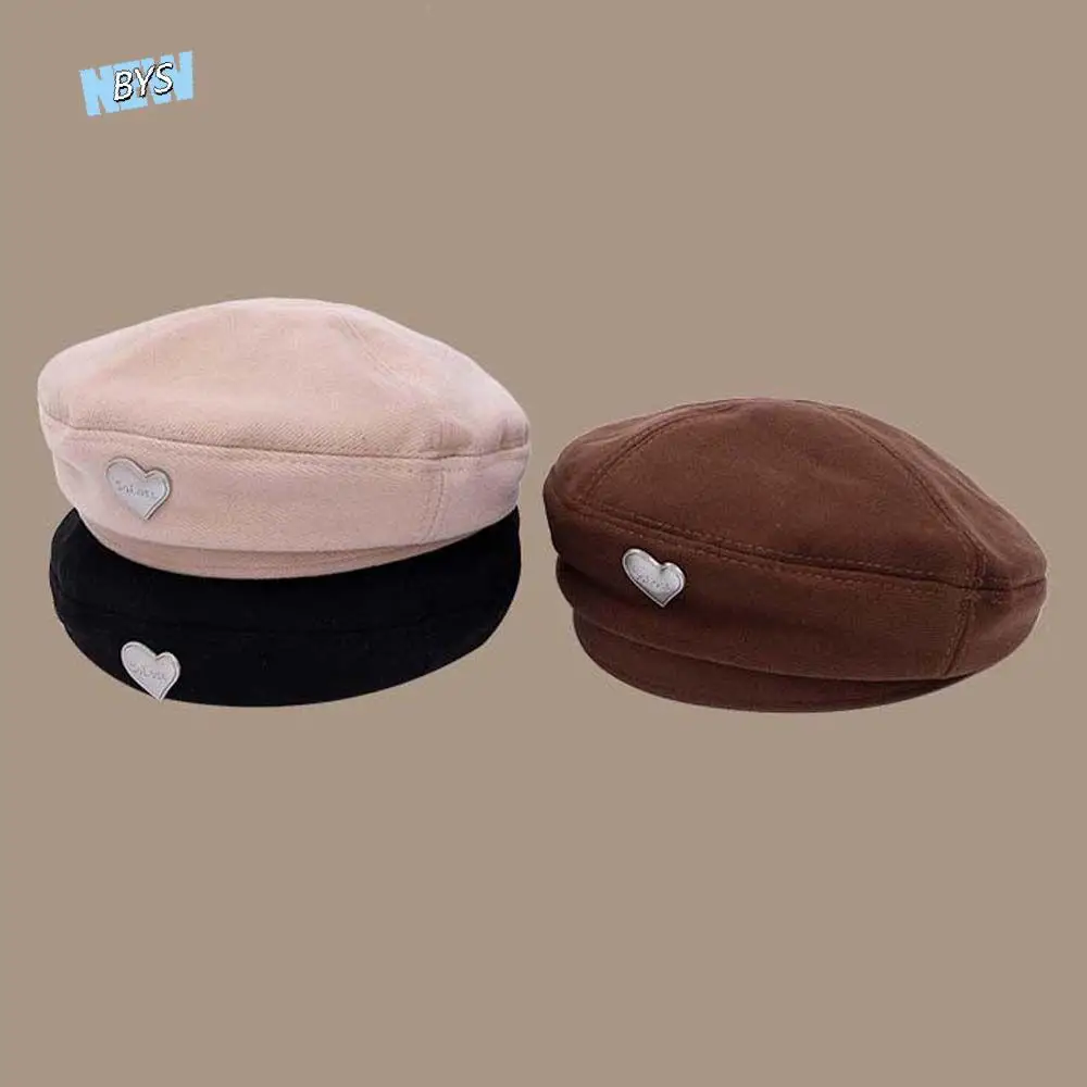 

Keep Warm Retro Windproof Outdoor British Painters Hats Love Heart Women Winter Hats Hip Hop Hats Newsboy Berets Women Berets