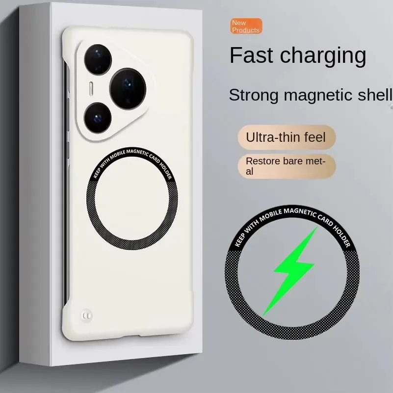 Жесткий магнитный чехол Magsafe для Huawei Pura 80 Ultra 80 Pro 70 P60 P50 Mate 70 Pro 60 50, роскошный ультратонкий безрамный чехол для телефона