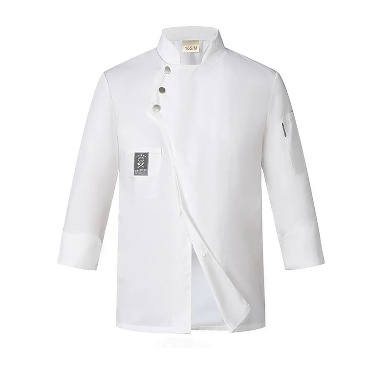 ユニセックスシェフジャケット長袖キッチンシャツホテルレストランウェイター制服ベーカリーケータリング作業服ホテル調理服