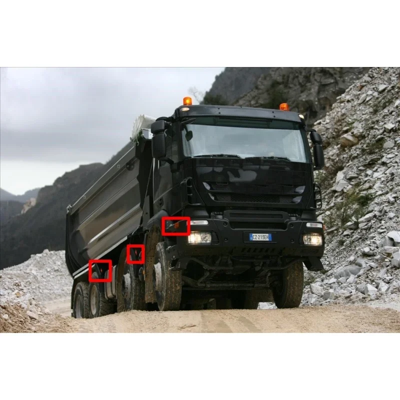 RC 1/14 1 Paar LED-Umrissleuchten für Tamiya Hydraulikbagger, Lader, Muldenkipper, für MAN VOLVO Anhänger, Kipper, DIY-Teile – Detail 2