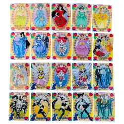 Sailor Moon Flash Card Usagi Tsukino Mizuno Ami Kino Makoto Wedding Dress Series Diy 10 Sheets Action Toy Figure Game Collection