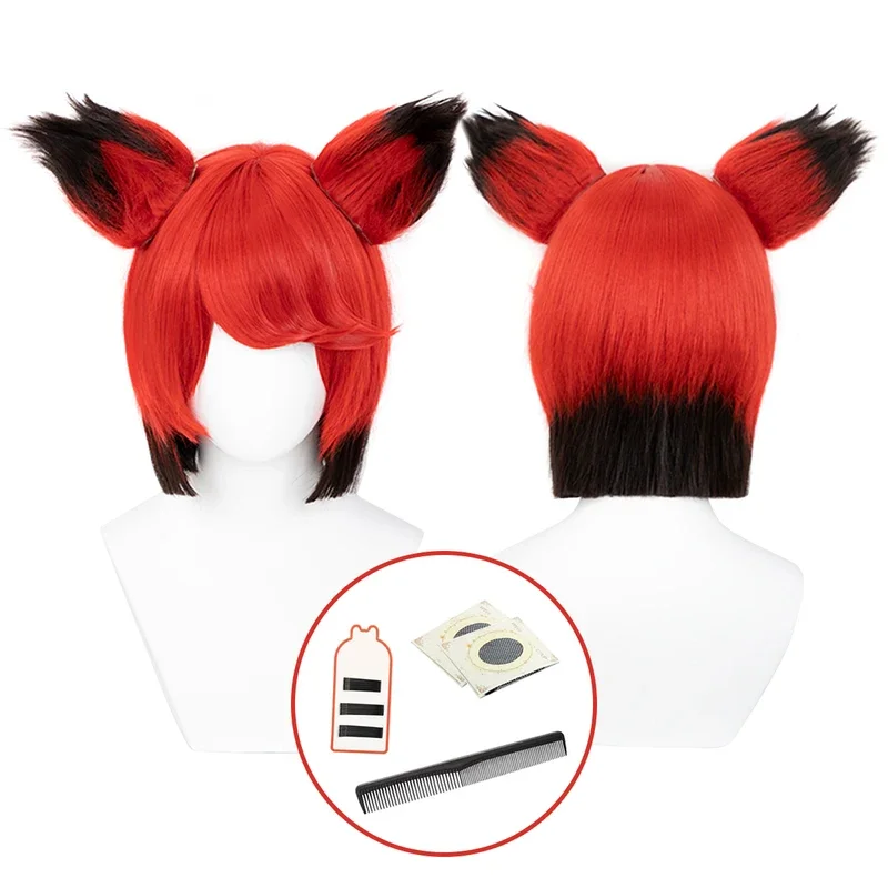 

FC6HOLOUN Haz Hotel Anime Alastor Cosplay Wig Rose Net Synthetic Fiber Adjustable Size Halloween Christmas Gift@FC8！