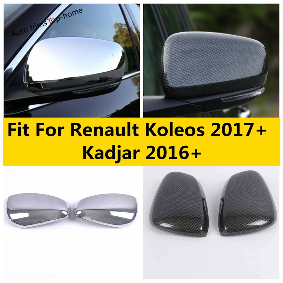 

Rearview Mirror Protector Cap Decoration Frame Cover Trim For Renault Koleos 2017 - 2022 / Kadjar 2016 - 2022 Car Accessories