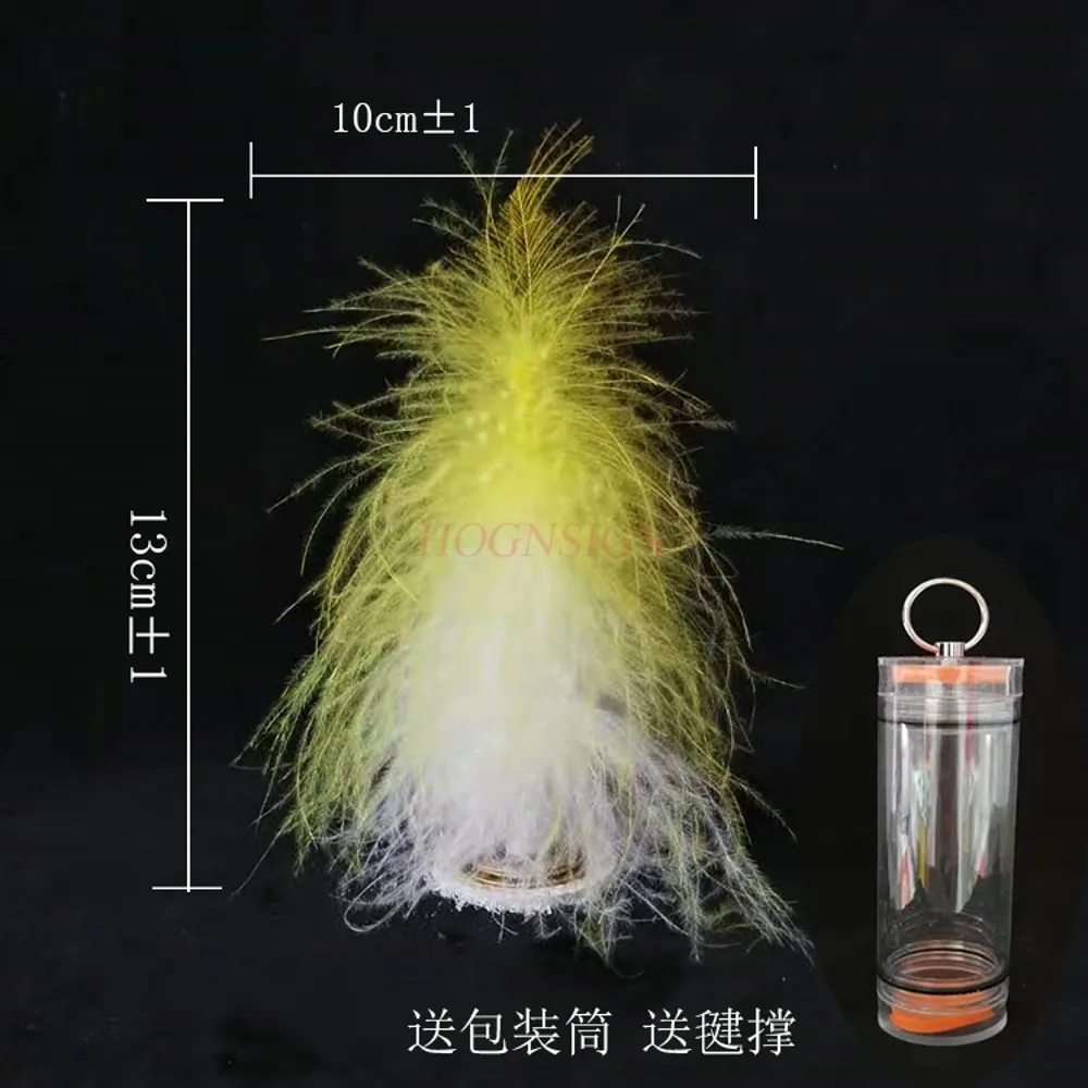 Volant en plumes sculptées, performance de volant à fleurs avec base en peau de vache stable