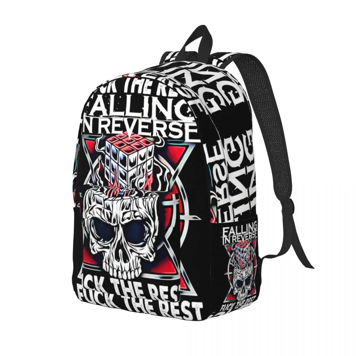 Falling In Reverse I'm Not A Vampire Handbag Falling In Reverse For Women Kid Fashion Travel Birthday Gift Compartment Bookbag