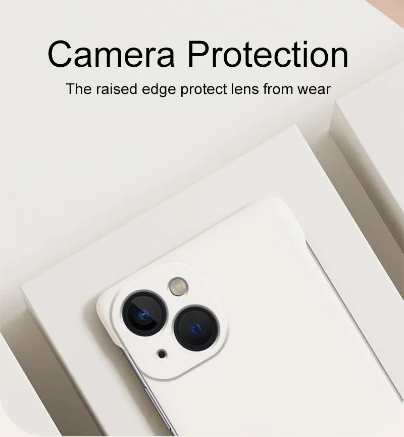 Luxury Borderless Candy Color Hard PC Case For iPhone 16 15 14 Plus 13 12 Mini 11 Pro Max XR 7 8 SE Ultra Thin Matte Back Cover